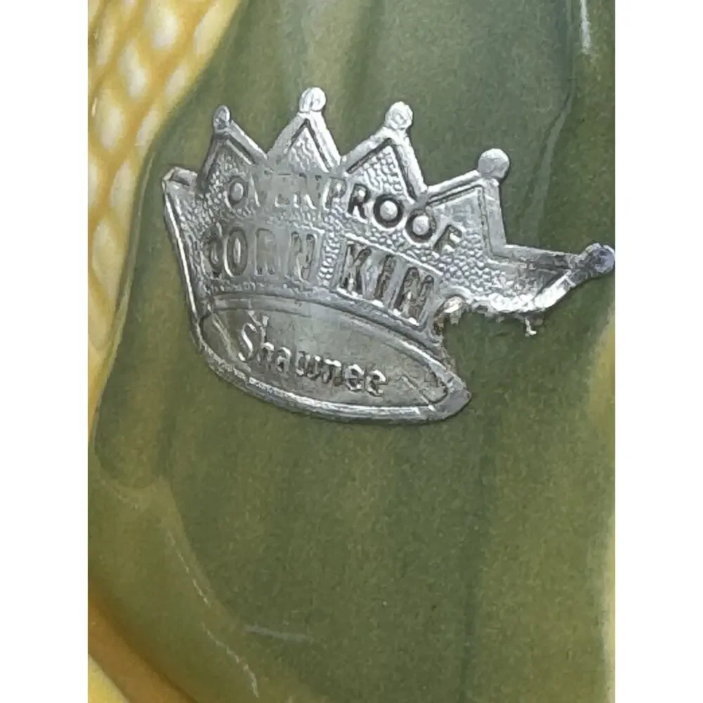 Vintage Shawnee Corn King No. 66 Cookie Jar Original Foil Label USA 10.25”